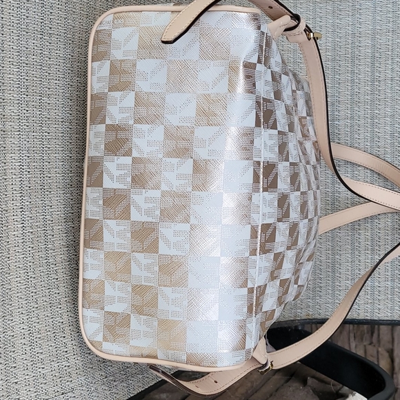 Michael Kors Beige and Gold Backpack - Picture 15 of 16